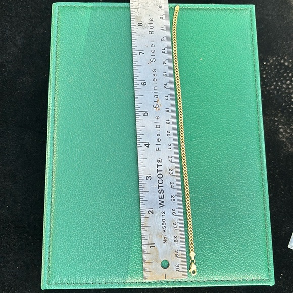 10k Gold Wheat Chain Bracelet Anklet ✨FIRM✨ - Picture 6 of 17